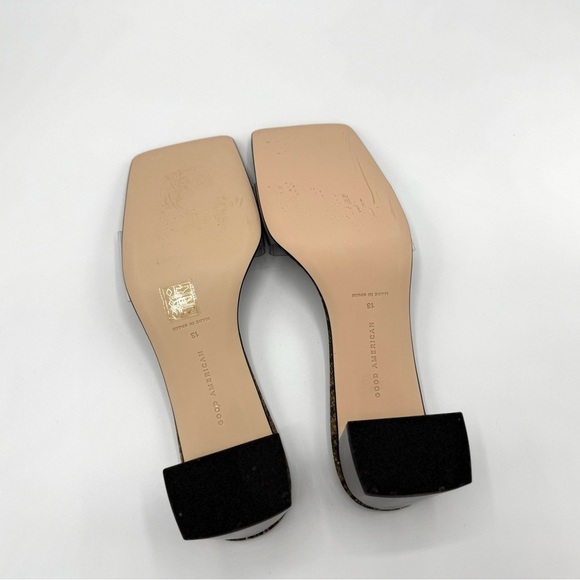 NEW Good American‎ Block Heel Slide Sandal Desert Snake Size 13 GA119K-X - Picture 11 of 13